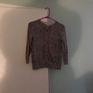 Small leopard print cardigan